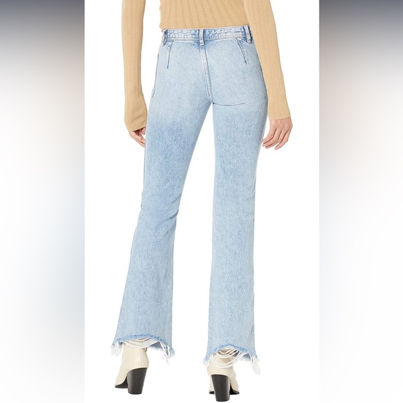 Free People We The Free Izzy Fray Hem in Blue Trance - Picture 3 of 3